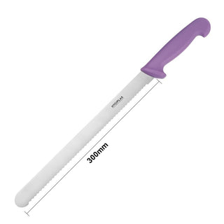 Slicer Serrated Purple 300mm- Hygiplas FX119