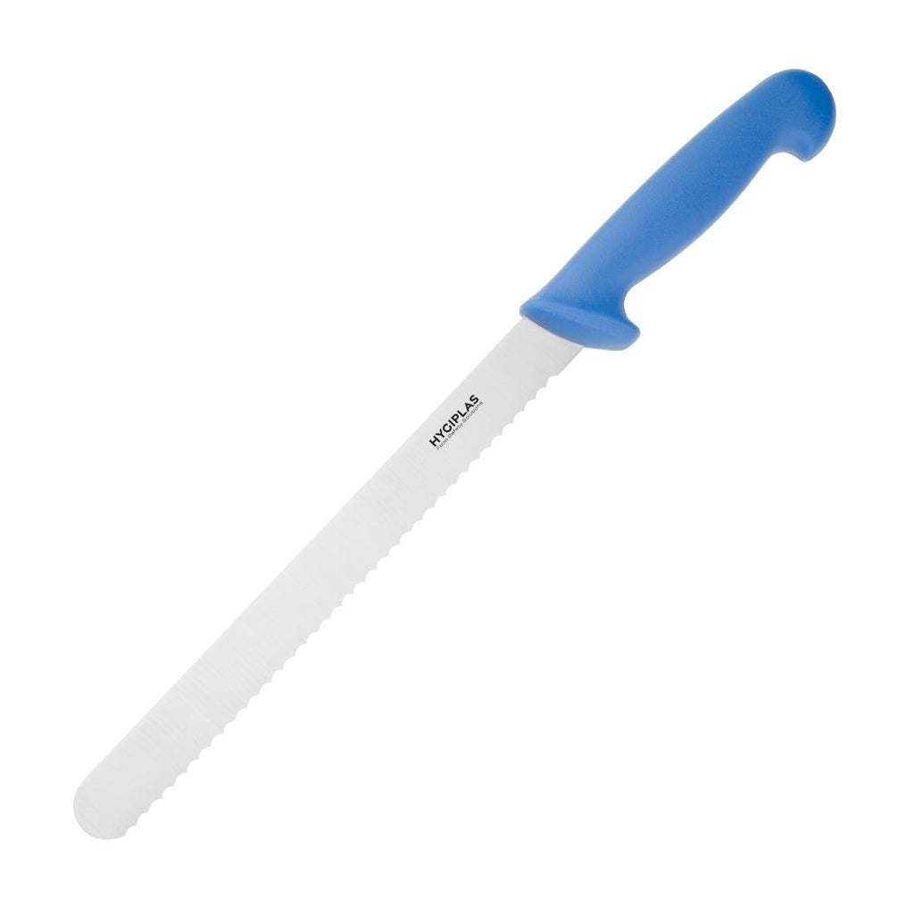 Slicer Serrated Blue 255mm- Hygiplas FX120