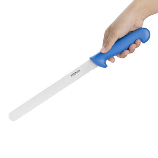 Slicer Serrated Blue 255mm- Hygiplas FX120