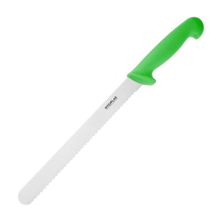 Slicer Serrated Green 255mm- Hygiplas FX121