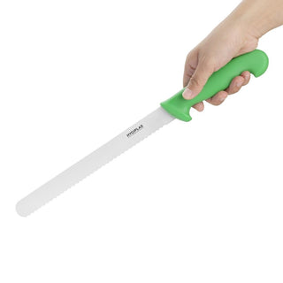 Slicer Serrated Green 255mm- Hygiplas FX121