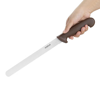 Slicer Serrated Brown 255mm- Hygiplas FX122