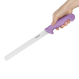 Slicer Serrated Purple 255mm- Hygiplas FX123