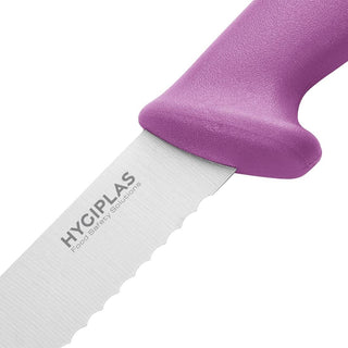 Slicer Serrated Purple 255mm- Hygiplas FX123