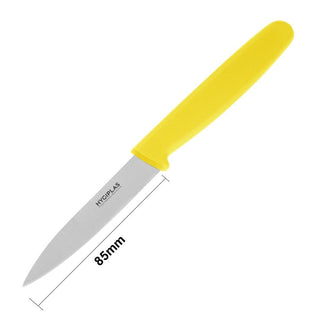 Paring Knife Yellow 75mm- Hygiplas FX124