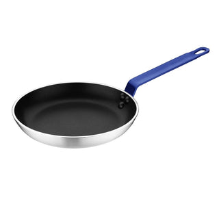 Frypan Aluminium Non-stick Teflon Platinum Plus Blue Handle - 240x40mm- Hygiplas FX135