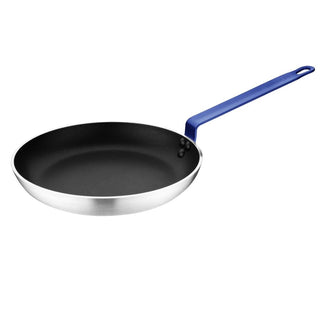 Frypan Aluminium Non-stick Teflon Platinum Plus Blue Handle - 280x45mm- Hygiplas FX136