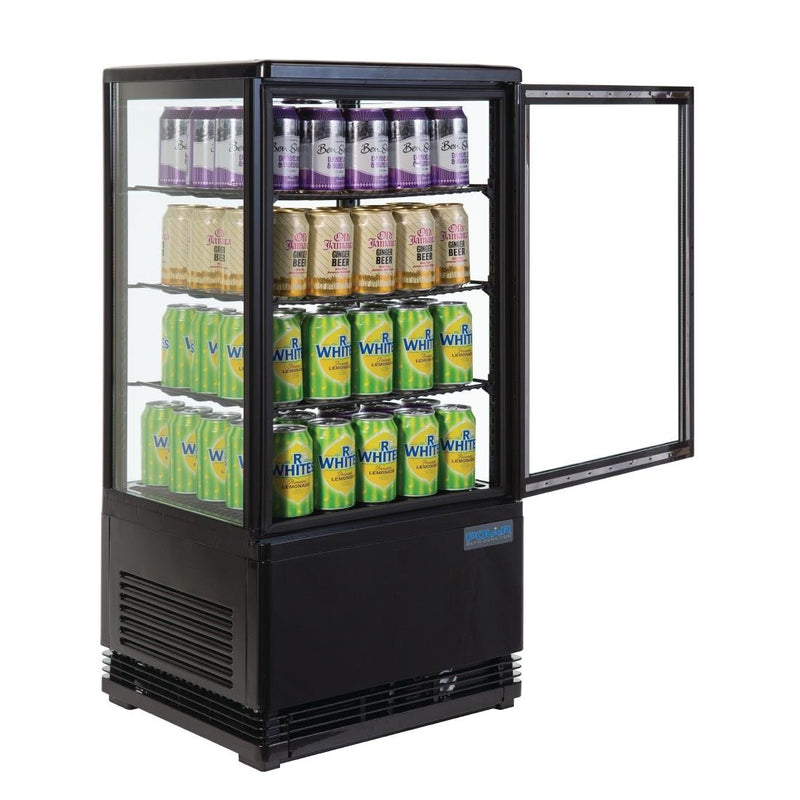 C-Series Display Fridge Black 68Ltr- Polar G211-A