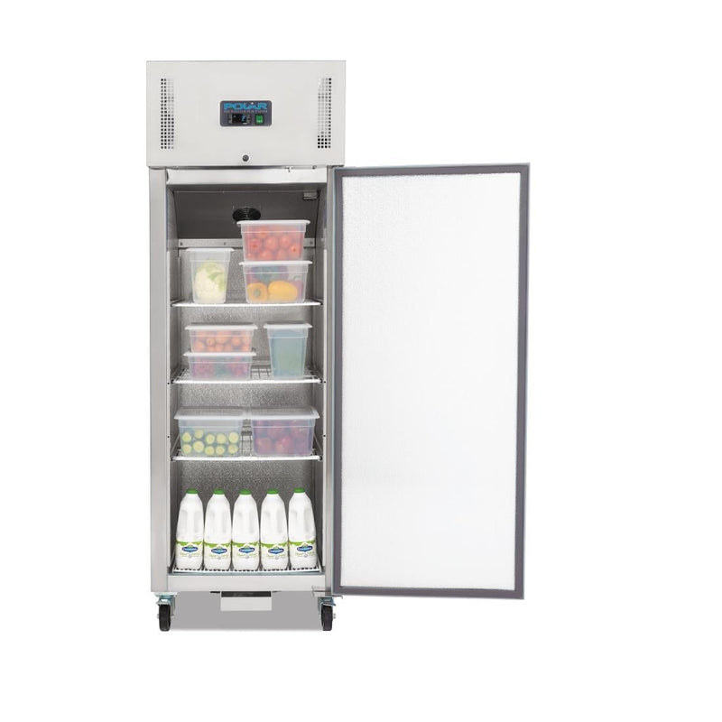 G-Series Upright Fridge Stainless Steel 600Ltr- Polar DL893-A