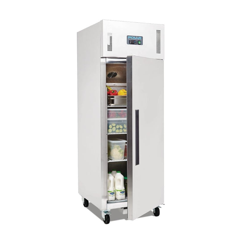 G-Series Upright Fridge Stainless Steel 600Ltr- Polar DL893-A