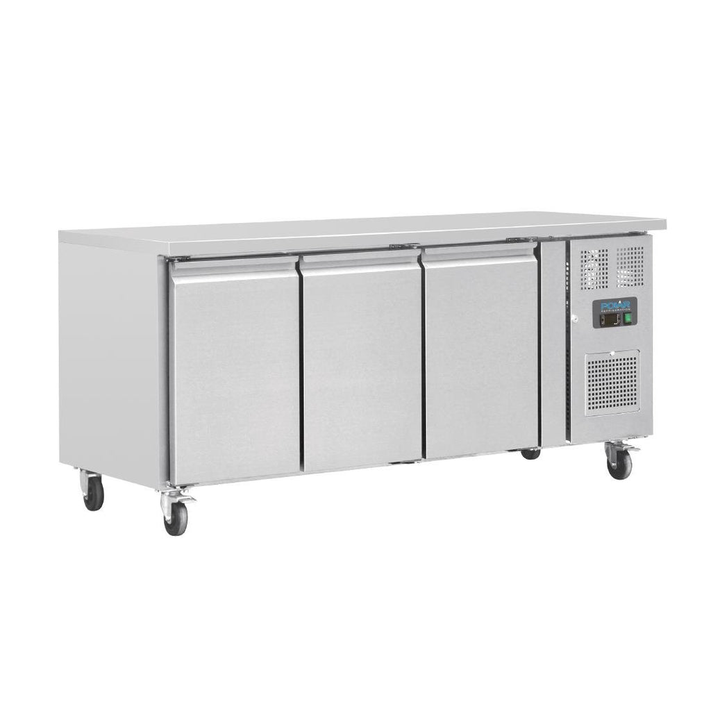 U-Series 3 Door Counter Fridge 417Ltr- Polar G597-A