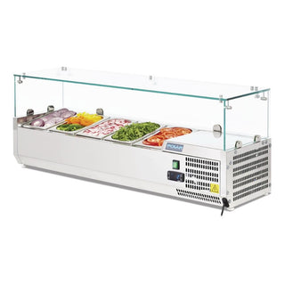 G-Series Countertop Prep Fridge 5x 1/4GN- Polar G608-A