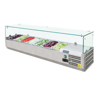 G-Series Countertop Prep Fridge 7x 1/4GN- Polar G609-A