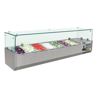 G-Series Countertop Prep Fridge 7x 1/4GN- Polar G609-A