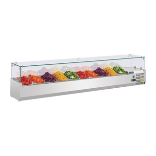 G-Series Countertop Prep Fridge 10x 1/4GN- Polar G611-A