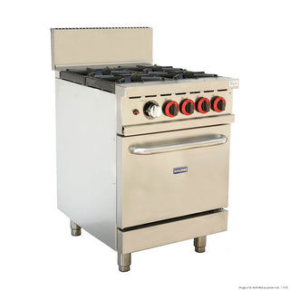 GasMax GasMax 4 Burner With Oven Flame Failure GBS4TSLPG