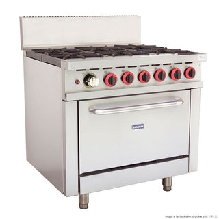 GasMax Gasmax 6 Burner With Oven Flame Failure GBS6TLPG