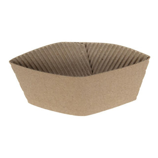 Fiesta Recyclable Corrugated Cup Sleeves for 225ml Cup (Pack of 1000) - GD328