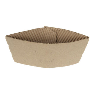 Fiesta Recyclable Corrugated Cup Sleeves for 350ml/455ml Cups (Pack of 1000) - GD329