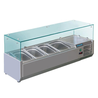 G-Series Countertop Prep Fridge 3x 1/3GN & 1x 1/2GN- Polar GD875-A