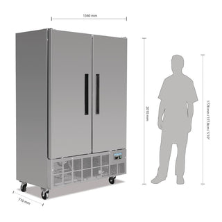 G-Series 2 Door Slimline Freezer 960Ltr- Polar GD880-A