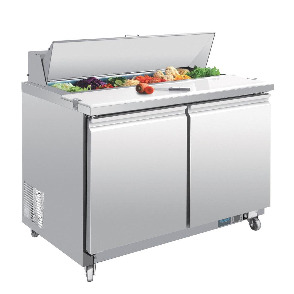 U-Series 2 Door Prep Counter Fridge 405Ltr- Polar GD882-A