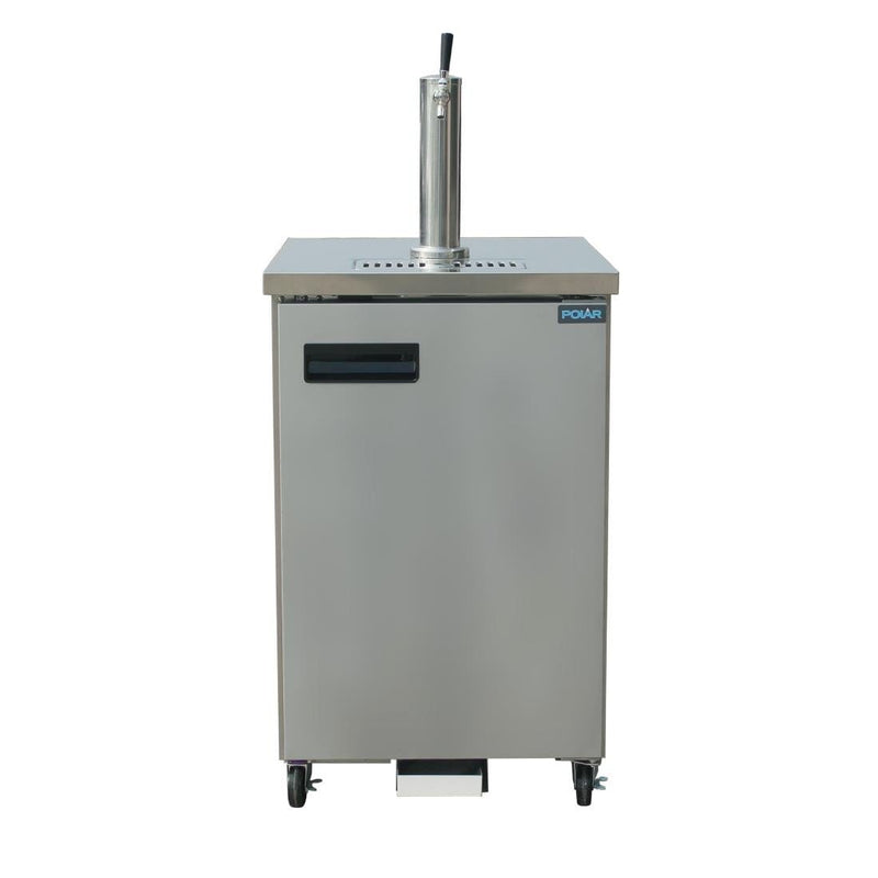 G-Series Direct Draw Beer Dispenser (1 Keg 1 Tap) Stainless Steel- Polar GE632-A