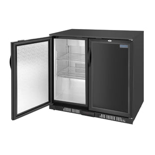 G-series 850mm Double Door Back Bar Cooler Solid Door 198 Ltr- Polar GE998-A