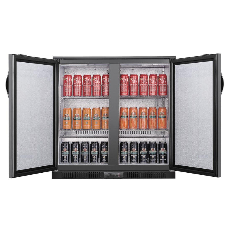 G-series 850mm Double Door Back Bar Cooler Solid Door 198 Ltr- Polar GE998-A