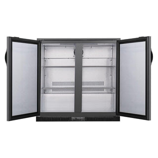 G-series 850mm Double Door Back Bar Cooler Solid Door 198 Ltr- Polar GE998-A