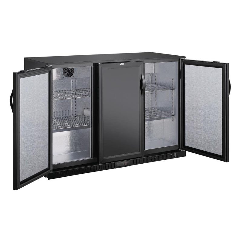 G-series 850mm Triple Door Back Bar Cooler Solid Door 320 Ltr- Polar GE999-A