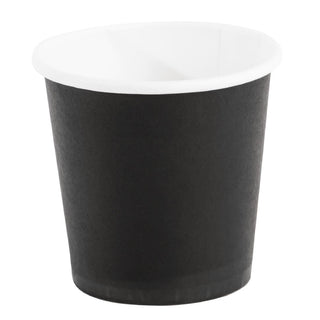 Fiesta Recyclable Espresso Takeaway Cups Black 114ml (Pack of 1000) - GF018