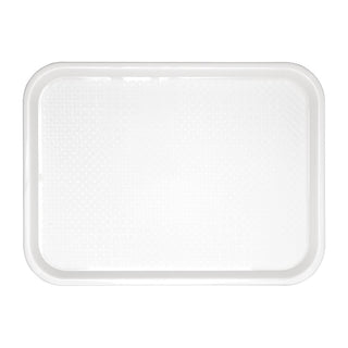 Olympia Kristallon Polypropylene Fast Food Tray White Medium 415mm - GF996