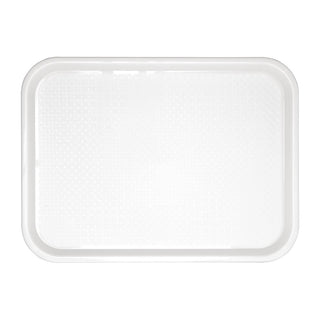 Olympia Kristallon Polypropylene Fast Food Tray White Large 450mm - GF997