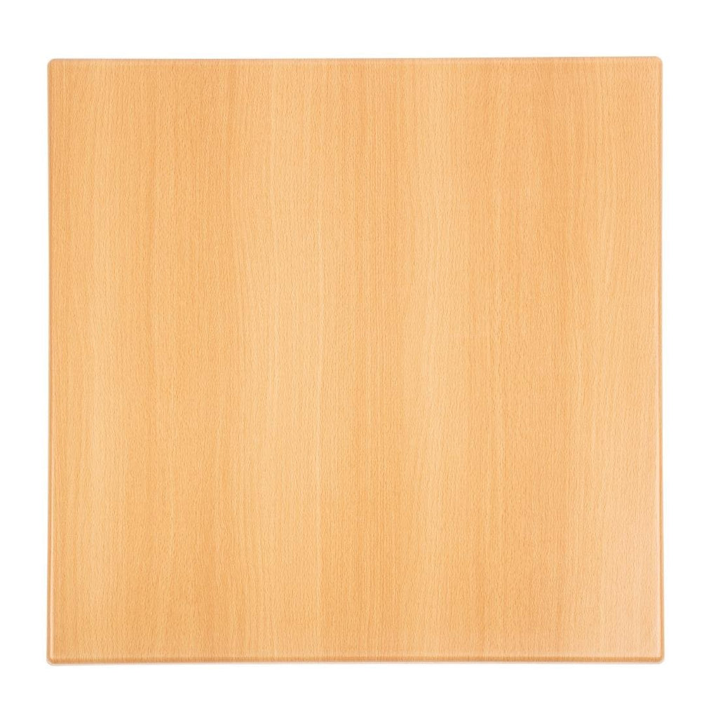 Square Table Top Beech 700mm- Bolero GG638