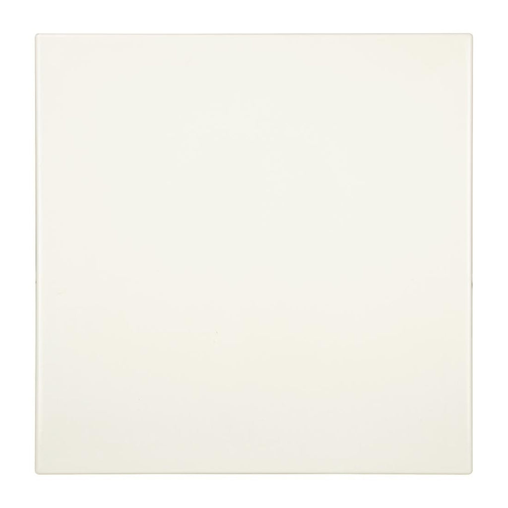 Square Table Top White 700mm- Bolero GG641