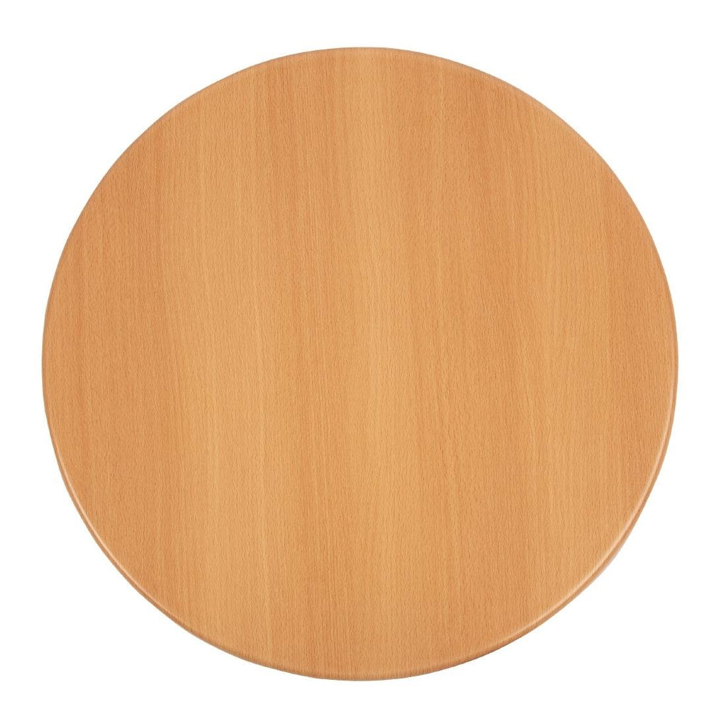 Round Table Top Beech 600mm- Bolero GG642