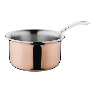 Vogue Mini Copper Tri Wall Saucepan 330ml - GG756