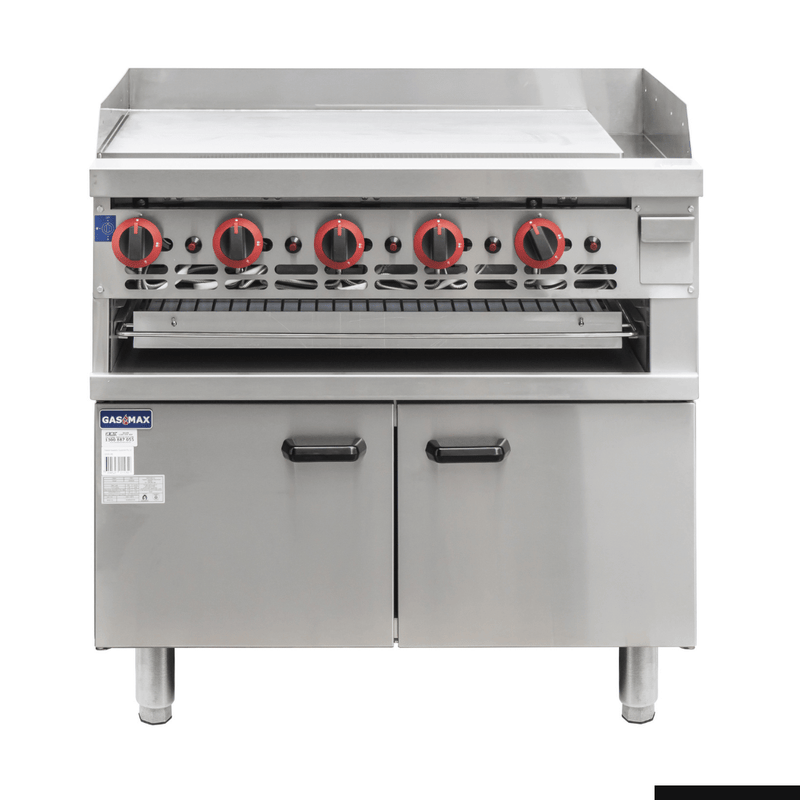 GasMax Gas Griddle and Gas Toaster with Cabinet GGS-36