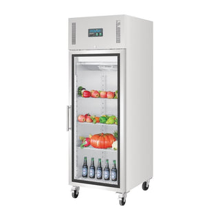 G-Series Gastro Display Glass Door Fridge 600Ltr - White- Polar GH218-A