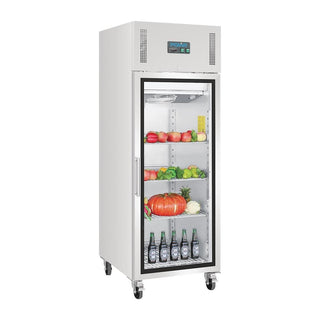 G-Series Gastro Display Glass Door Fridge 600Ltr - White- Polar GH218-A