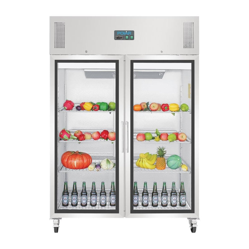 G-Series Gastro Display Glass Door Fridge 1200Ltr- Polar GH219-A