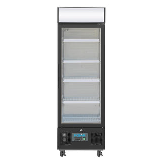 G-Series Upright Display Fridge 218Ltr Black- Polar GH426-A