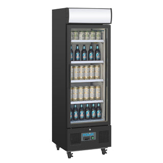 G-Series Upright Display Fridge 218Ltr Black- Polar GH426-A