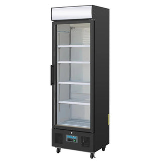 G-Series Upright Display Fridge 368Ltr Black- Polar GH427-A