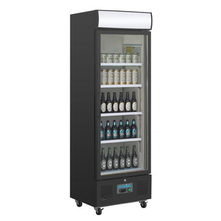 G-Series Upright Display Fridge 368Ltr Black- Polar GH427-A