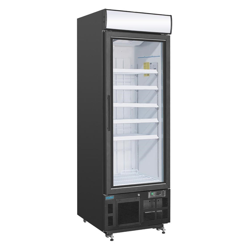 G-Series Upright Display Freezer 412Ltr Black- Polar GH428-A