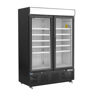 G-Series Upright Display Freezer 920Ltr Black- Polar GH429-A