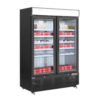 G-Series Upright Display Freezer 920Ltr Black- Polar GH429-A