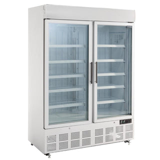 G-Series 2 Door Upright Display Freezer 920Ltr White- Polar GH507-A